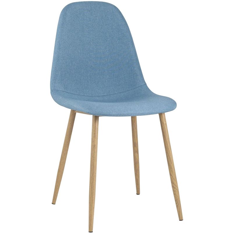 Стул Archie Chair Ткань Голубая Рогожка Голубой Древесина Стул Archie Chair Ткань Голубая Рогожка Голубой Древесина в Брянске | Loft Concept