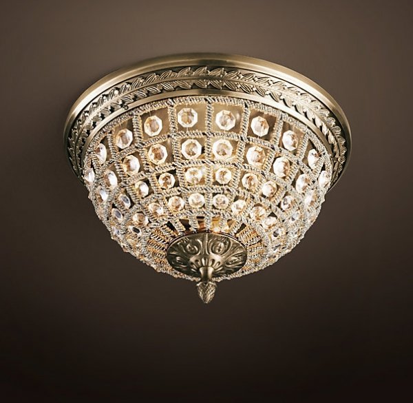 Потолочный светильник RH 19th c. Casbah Crystal Top 30 Темная бронза винтаж Потолочный светильник RH 19th c. Casbah Crystal Top 30 Темная бронза винтаж в Брянске | Loft Concept