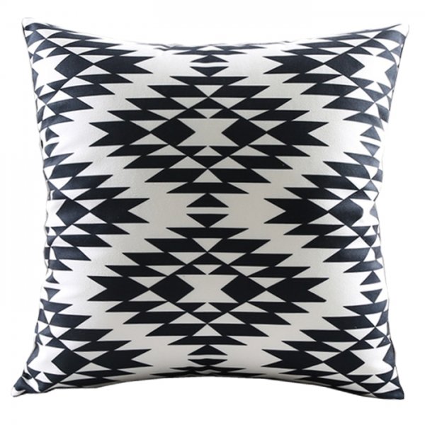 Декоративная подушка Black and White Pattern Черно-белый Декоративная подушка Black and White Pattern Черно-белый в Брянске | Loft Concept