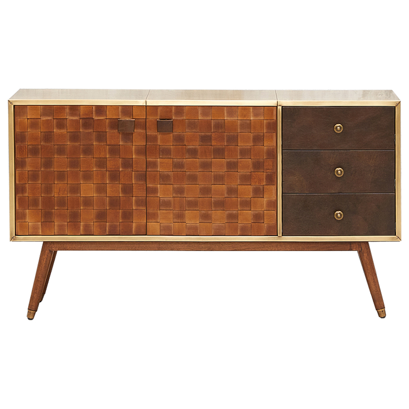 Комод Lanzo Chest of Drawers Коричневый Латунь Комод Lanzo Chest of Drawers Коричневый Латунь в Брянске | Loft Concept