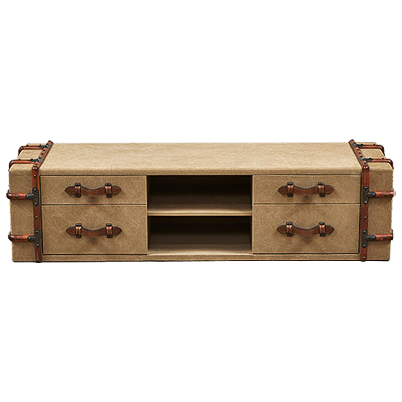 ТВ-тумба Suitcase TV stand Коричневый Бежевый ТВ-тумба Suitcase TV stand Коричневый Бежевый в Брянске | Loft Concept