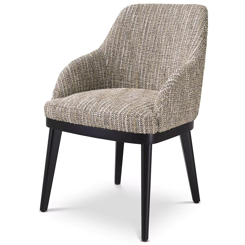 Стул Eichholtz Dining Chair Costa Mademoiselle Beige Бежевый Черный Стул Eichholtz Dining Chair Costa Mademoiselle Beige Бежевый Черный в Брянске | Loft Concept