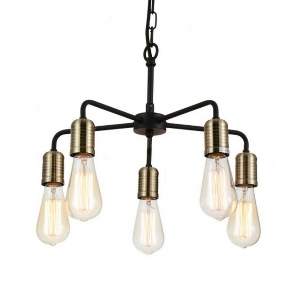 Люстра Bulb Netsch Pendant 5 Черный Люстра Bulb Netsch Pendant 5 Черный в Брянске | Loft Concept