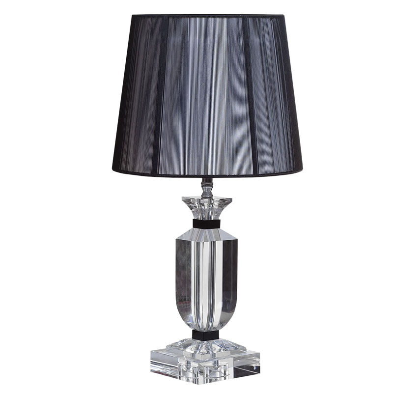 Настольная лампа Crystal Base Table Lamp Черный Настольная лампа Crystal Base Table Lamp Черный в Брянске | Loft Concept