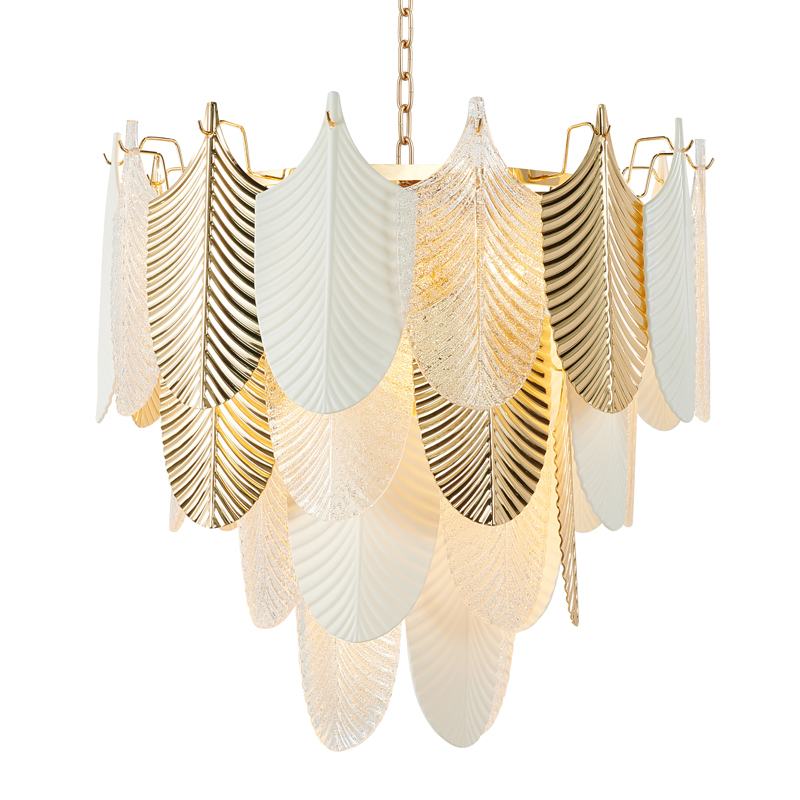 Люстра Abelia Chandelier 62 Золотой Белый Прозрачный Люстра Abelia Chandelier 62 Золотой Белый Прозрачный в Брянске | Loft Concept