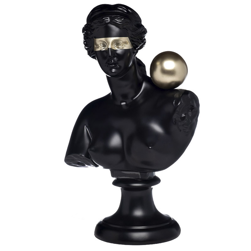 Статуэтка Antique Bust woman Золотой Черный Статуэтка Antique Bust woman Золотой Черный в Брянске | Loft Concept