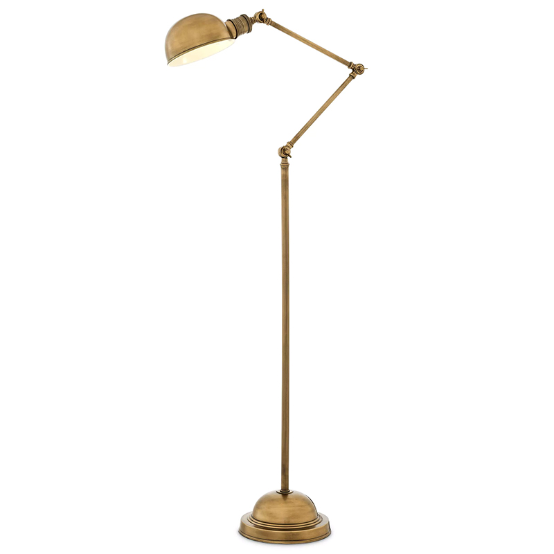 Торшер Eichholtz Floor Lamp Soho Brass Винтажная латунь Латунь Торшер Eichholtz Floor Lamp Soho Brass Винтажная латунь Латунь в Брянске | Loft Concept