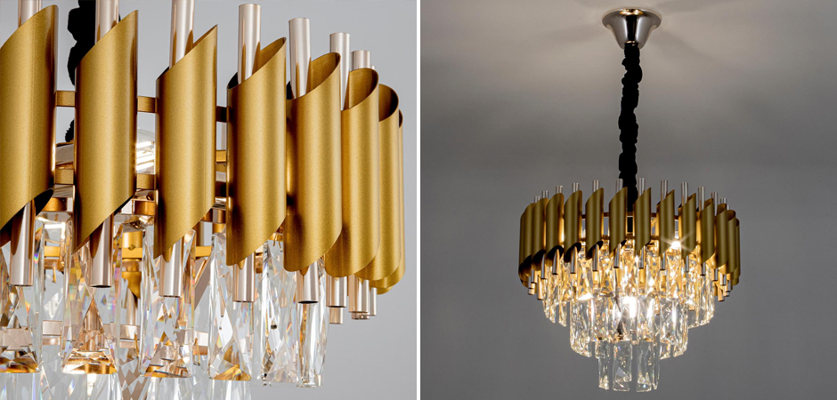 Многоярусная люстра Empire Crystal Gold&Silver Многоярусная люстра Empire Crystal Gold&Silver - Loft-Concept в Брянске