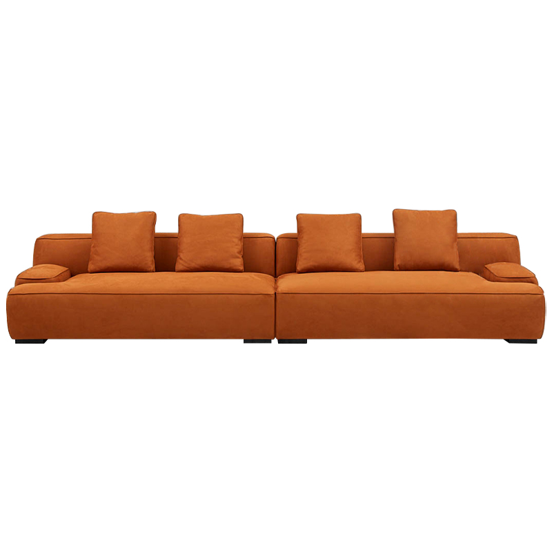 Диван Colby Orange Sofa Оранжевый Диван Colby Orange Sofa Оранжевый в Брянске | Loft Concept