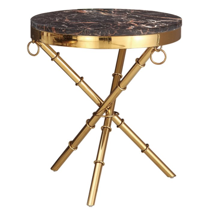 Приставной стол Side Table Omni Золотой в Брянске | Loft Concept 