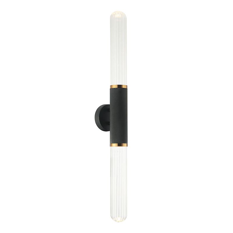 Бра Grover Black Transparent Wall Lamp Прозрачное Стекло Черный Глянцевое золото Бра Grover Black Transparent Wall Lamp Прозрачное Стекло Черный Глянцевое золото в Брянске | Loft Concept