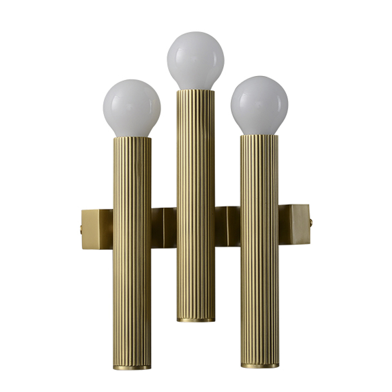 Бра Corrugated Brass Wall Lamp Латунь Бра Corrugated Brass Wall Lamp Латунь в Брянске | Loft Concept