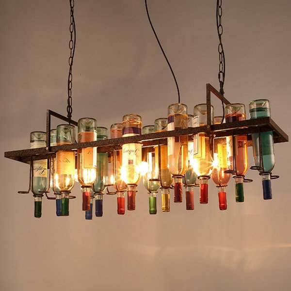 Люстра Bottle Bar Rectangle 120 Коричневый Люстра Bottle Bar Rectangle 120 Коричневый в Брянске | Loft Concept