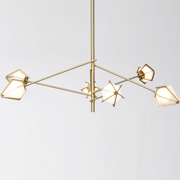 Люстра HARLOW Spoke Chandelier Gabriel Scott Латунь Люстра HARLOW Spoke Chandelier Gabriel Scott Латунь в Брянске | Loft Concept