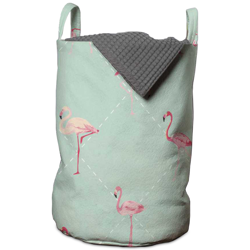 Корзина Flamingo Rhombus Basket Голубой пастельный Розовый пастельный в Брянске | Loft Concept 