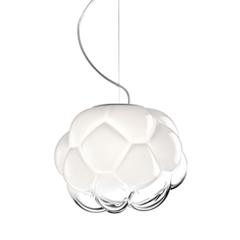 Подвесной светильник Fabbian Cloudy Hanging Lamp Белый Прозрачное Стекло Подвесной светильник Fabbian Cloudy Hanging Lamp Белый Прозрачное Стекло в Брянске | Loft Concept