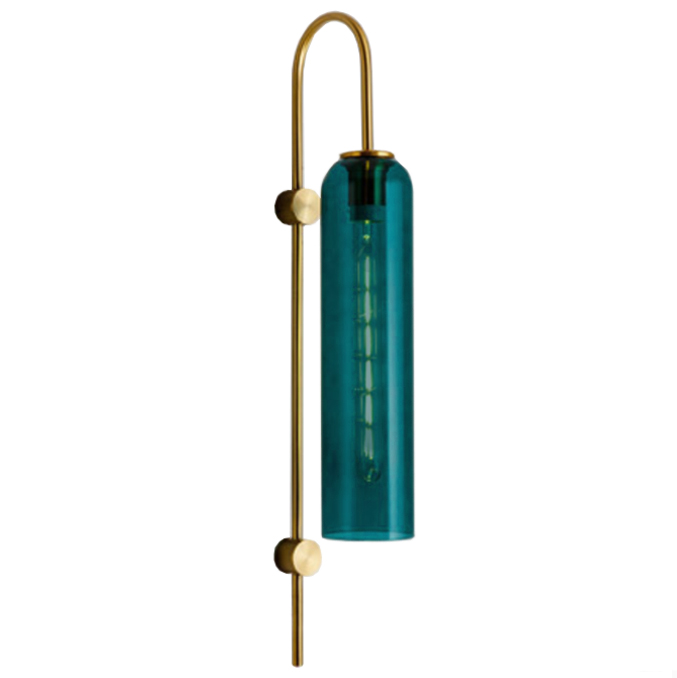 Бра ARTICOLO float Wall Sconce Drunken Emerald Золотой Бирюзовый Бра ARTICOLO float Wall Sconce Drunken Emerald Золотой Бирюзовый в Брянске | Loft Concept