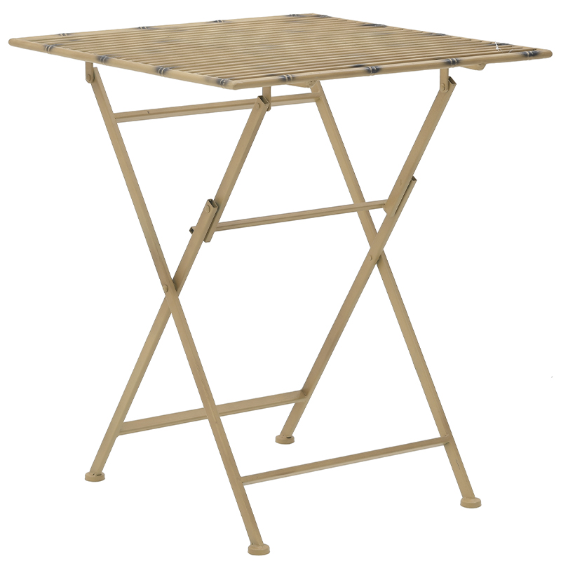 Приставной металлический складной стол Azra Metal Side Table Золотой Приставной металлический складной стол Azra Metal Side Table Золотой в Брянске | Loft Concept