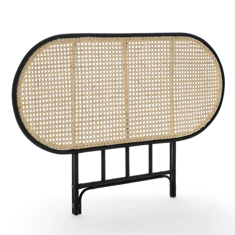 Изголовье для кровати Wicker Rattan Бежевый Черный Изголовье для кровати Wicker Rattan Бежевый Черный в Брянске | Loft Concept