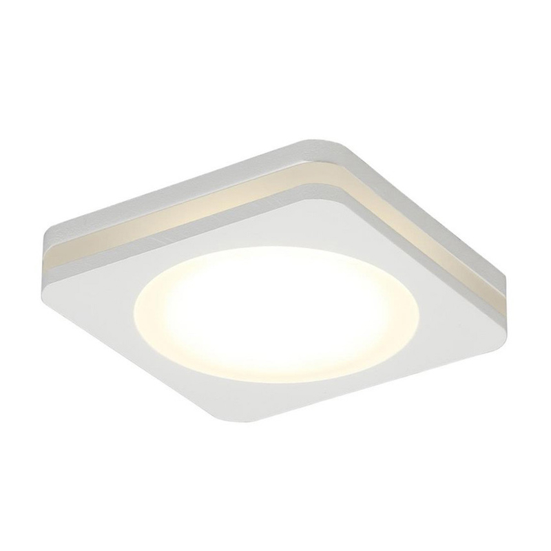 Белый квадратный спот Embedded Light Белый в Брянске | Loft Concept 