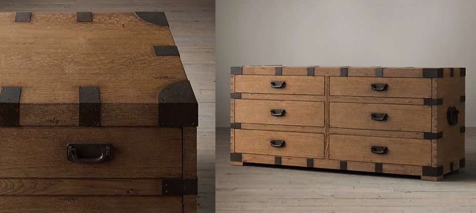 Комод в винтажном стиле Vintage Antique Oak Wide Комод в винтажном стиле Vintage Antique Oak Wide - Loft-Concept в Брянске