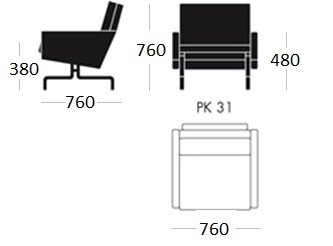 Кресло PK31 1 seat Кресло PK31 1 seat в Брянске
