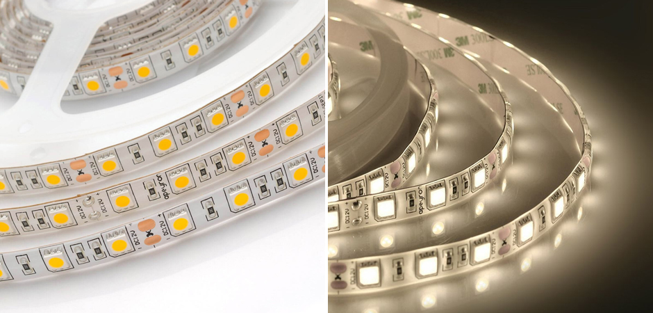 Светодиодная влагозащищенная лента 14,4W/m 60Led/m 5050SMD теплый белый Светодиодная влагозащищенная лента 14,4W/m 60Led/m 5050SMD теплый белый - Loft-Concept в Брянске