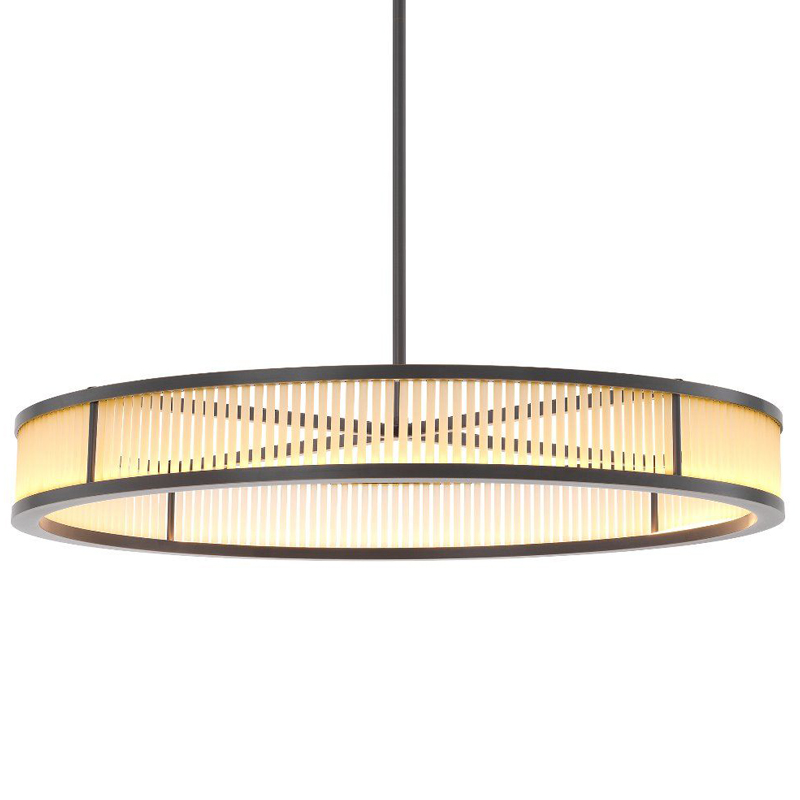 Люстра Eichholtz Chandelier Thibaud L Bronze Темная бронза Белое матовое стекло Люстра Eichholtz Chandelier Thibaud L Bronze Темная бронза Белое матовое стекло в Брянске | Loft Concept