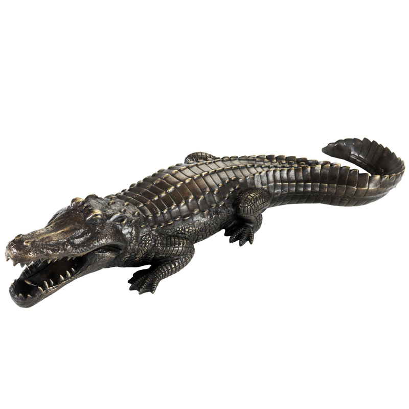 Статуэтка Eichholtz Crocodile Винтажная латунь Статуэтка Eichholtz Crocodile Винтажная латунь в Брянске | Loft Concept