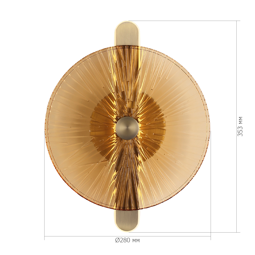 Бра с круглым стеклянным плафоном Gingham в Брянске