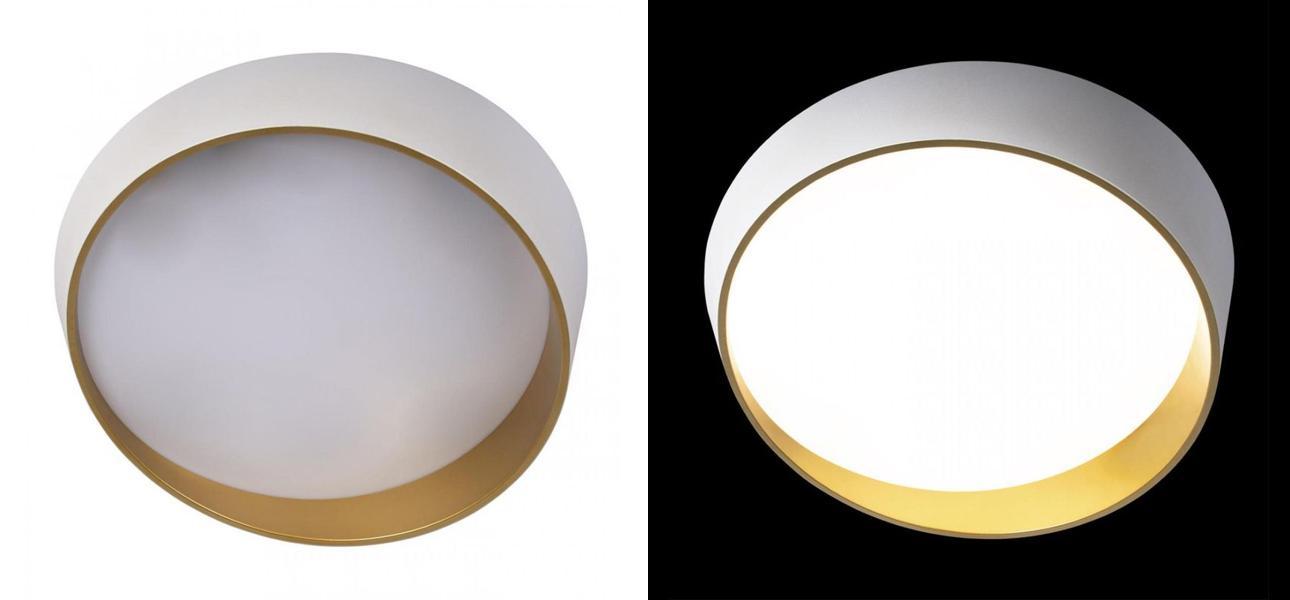 Светильник потолочный круглый Assol cup White Gold диаметр 50 - фото №2