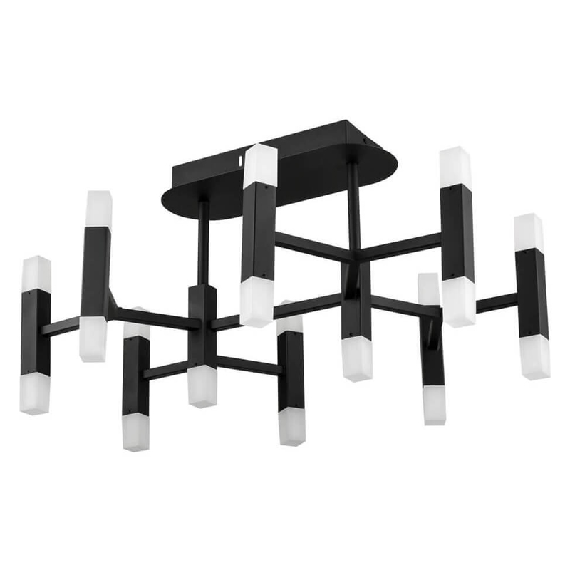 Потолочный светильник Rigor & Conciseness Lighting Angular Plafond Black d66 Белый Черный Потолочный светильник Rigor & Conciseness Lighting Angular Plafond Black d66 Белый Черный в Брянске | Loft Concept