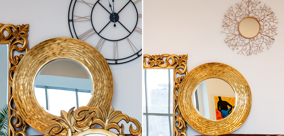 Зеркало Golden Waves Mirror Зеркало Golden Waves Mirror - Loft-Concept в Брянске