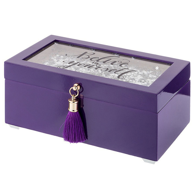 Шкатулка Snowflakes Lilac Box Фиолетовый Шкатулка Snowflakes Lilac Box Фиолетовый в Брянске | Loft Concept