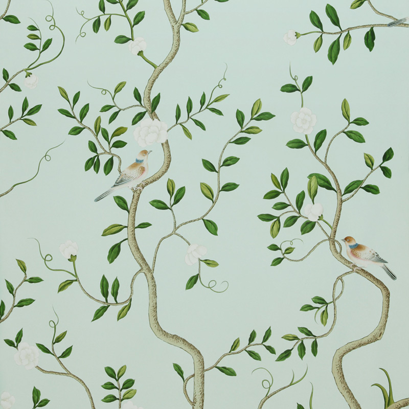 Обои ручная роспись Gustavian Garden Spring on white dyed paper Обои ручная роспись Gustavian Garden Spring on white dyed paper в Брянске | Loft Concept