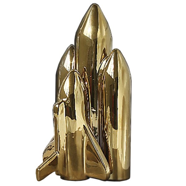 Статуэтка SELETTI gold rocket Глянцевое золото в Брянске | Loft Concept 