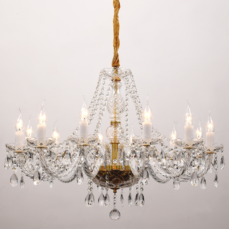 Люстра Megane Chandelier 82 Прозрачный Глянцевое золото Люстра Megane Chandelier 82 Прозрачный Глянцевое золото в Брянске | Loft Concept