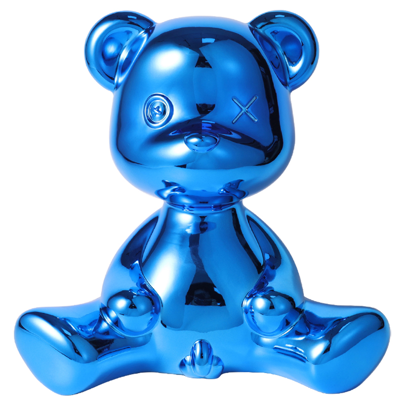 Статуэтка Teddy Boy Metal Finish with Cable Синий Синий в Брянске | Loft Concept 