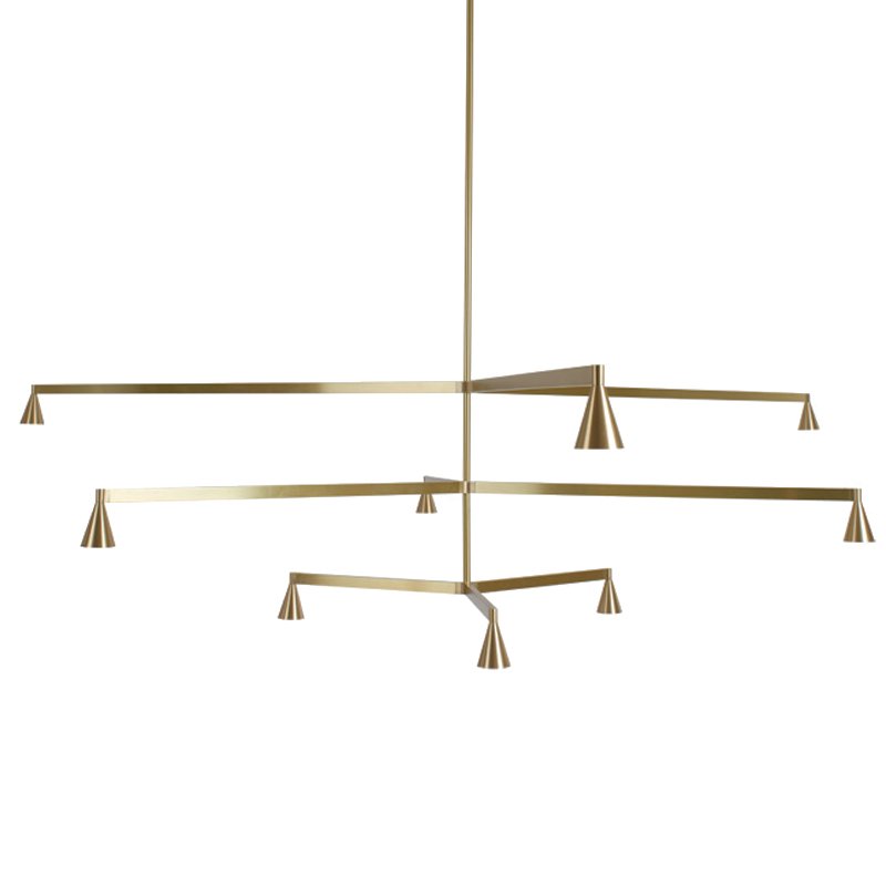 Подвесной светильник Austere Chandelier Y 9 Латунь Подвесной светильник Austere Chandelier Y 9 Латунь в Брянске | Loft Concept