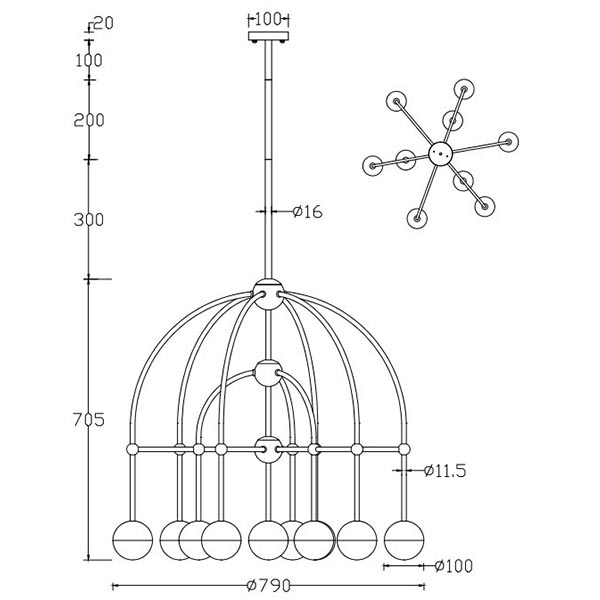Люстра Heidy Chrome Chandelier 10 Люстра Heidy Chrome Chandelier 10 в Брянске