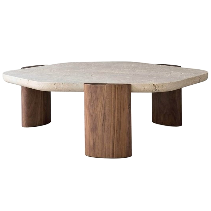 Дизайнерский журнальный стол Beverage Table Коричневый Бежевый Дизайнерский журнальный стол Beverage Table Коричневый Бежевый в Брянске | Loft Concept