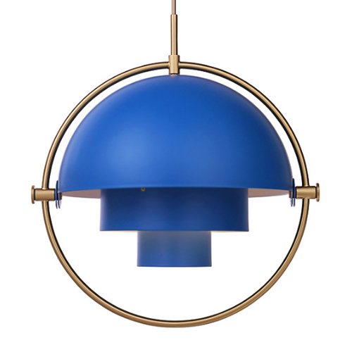 Люстра Louis Weisdorff Multi-lite Pendant Blue Латунь Синий в Брянске | Loft Concept 