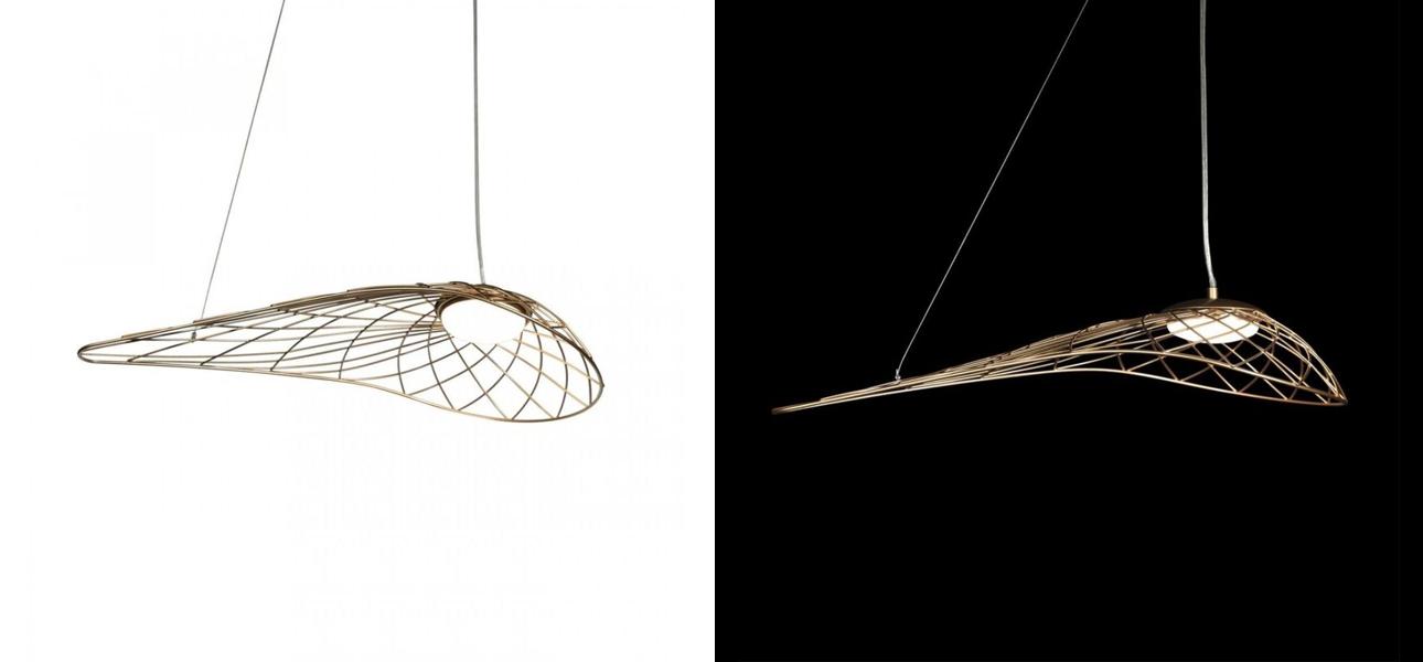 Светильник подвесной Friture Vertigo Pendant Gold 57 см - фото №2