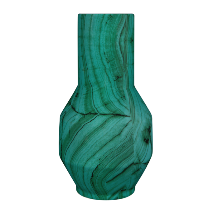 Ваза Malachite Vase rubikon Малахит Ваза Malachite Vase rubikon Малахит в Брянске | Loft Concept