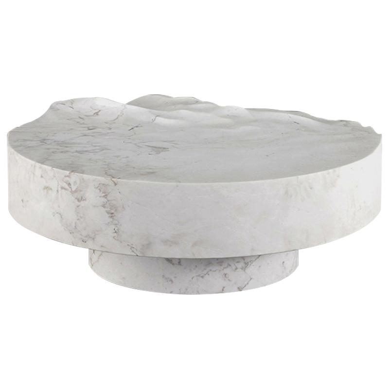 Дизайнерский журнальный стол Mathieu Lehanneur Sculpts Ocean Memories Round White Белый Мрамор Bianco Дизайнерский журнальный стол Mathieu Lehanneur Sculpts Ocean Memories Round White Белый Мрамор Bianco в Брянске | Loft Concept