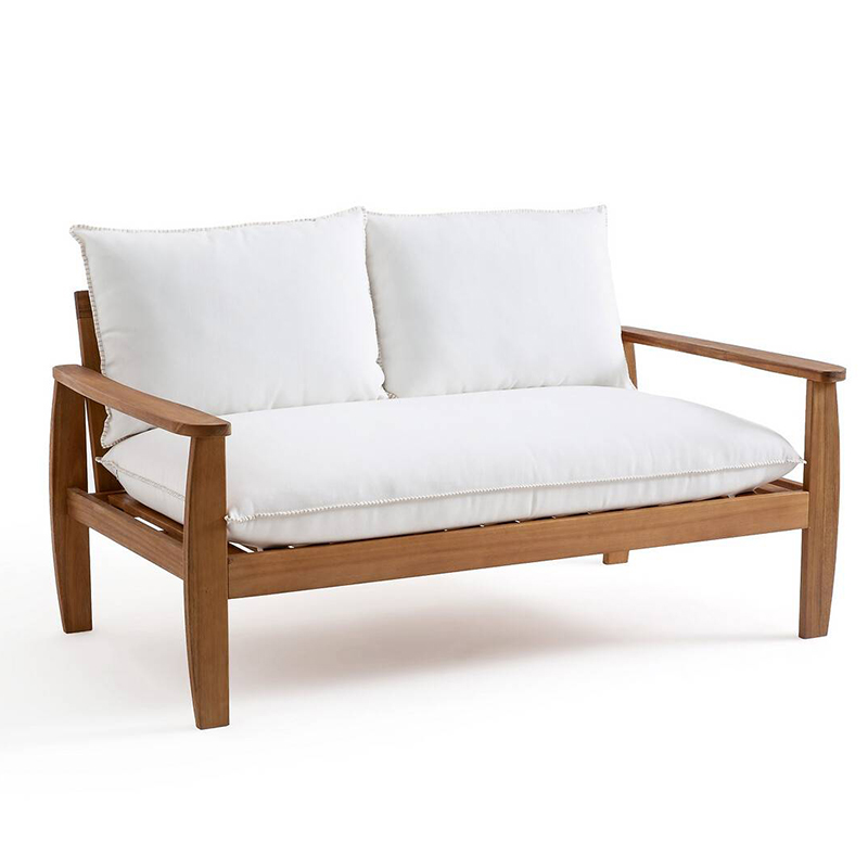 Уличный диван с деревянным каркасом Jensen Sofa Древесина Уличный диван с деревянным каркасом Jensen Sofa Древесина в Брянске | Loft Concept