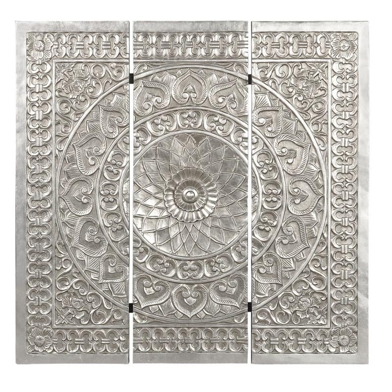 Панно Silver Patterns Серебряный в Брянске | Loft Concept 