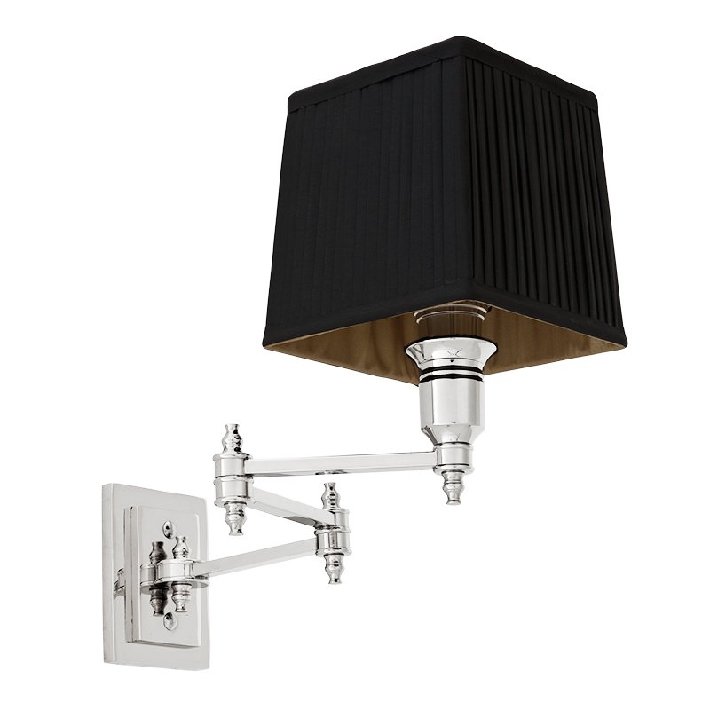 Бра Wall Lamp Lexington Swing Nickel+Black Никель Черный в Брянске | Loft Concept 