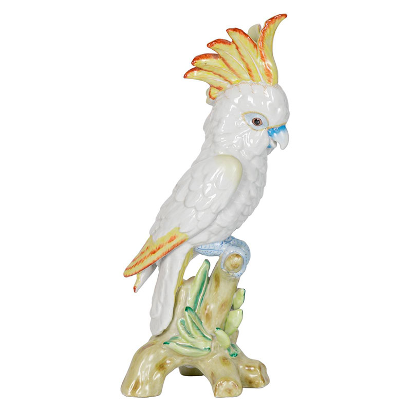 Статуэтка фарфоровая Попугай Parrot Белый Статуэтка фарфоровая Попугай Parrot Белый в Брянске | Loft Concept