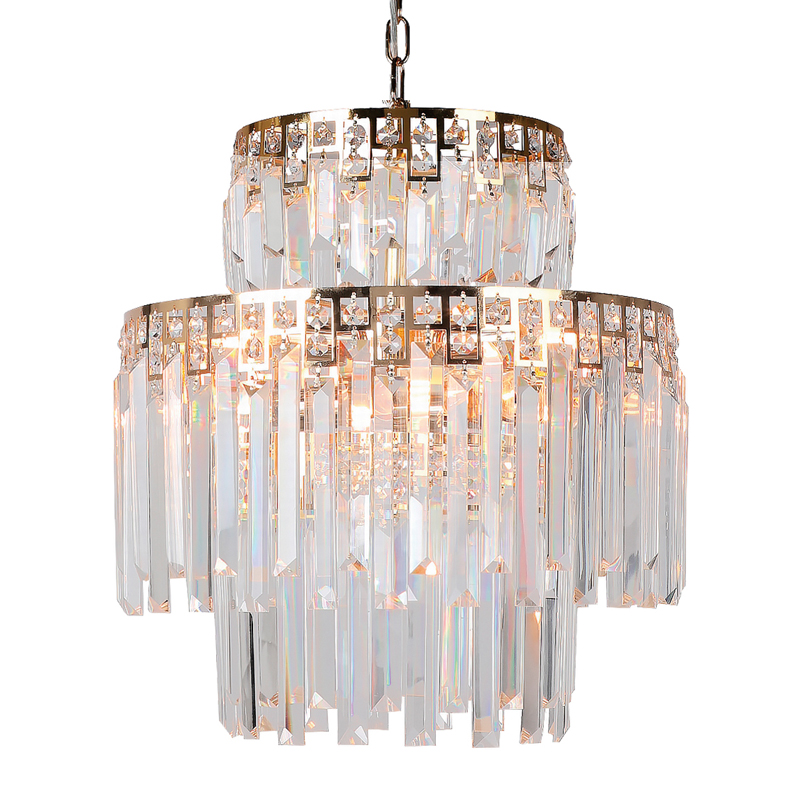 Люстра Mireil Chandelier 40 Глянцевое золото Прозрачный Люстра Mireil Chandelier 40 Глянцевое золото Прозрачный в Брянске | Loft Concept